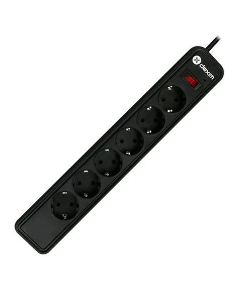 Dexim DCP006 6lı Akım Korumalı Priz ürün görseli 1