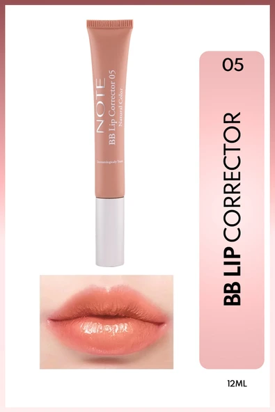 NOTE Bb Lip Corrector Renk Eşitleyici Ve Nemlendirici Dudak Parlatıcısı - 05 - Kahverengi ürün görseli 1