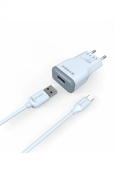 Utoo N60 Uyumlu Mikro Usb Girişli 2.0 Amper Şarj Aleti+kablo Şarj Cihazı - J15 ürün görseli 1