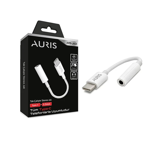 Auris ARS-JA01 Type-C to 3.5mm Stereo Jak Dönüştürücü Adaptör ürün görseli 1