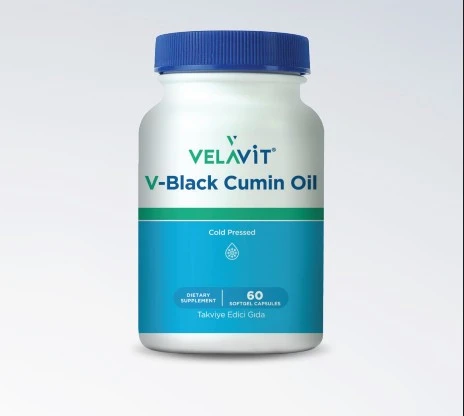 Velavit V-Black Cumin Oil 60 Yumuşak Kapsül ürün görseli 1
