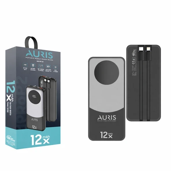 Auris ARS-PB120 12.000 mAh Powerbank ürün görseli 1