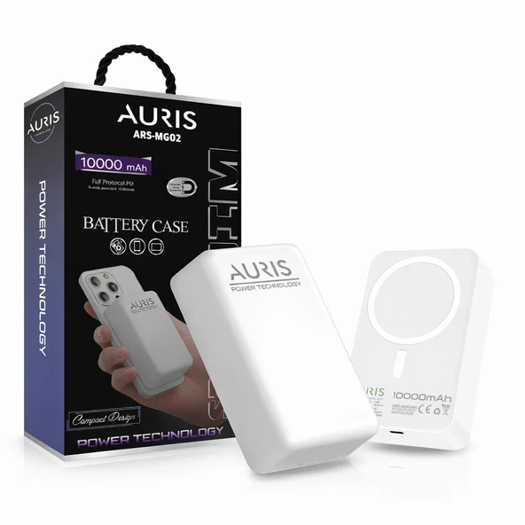 AURIS ARS-MG02 10.000 mAh MagSafe Powerbank ürün görseli 1