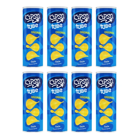 Cipso Tube Sade 160 gr Original Cips x 8 Adet ürün görseli 1