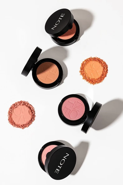 NOTE Luminous Silk Compact Blusher Toz Allık - 01 Pinky Beach - Resim 5