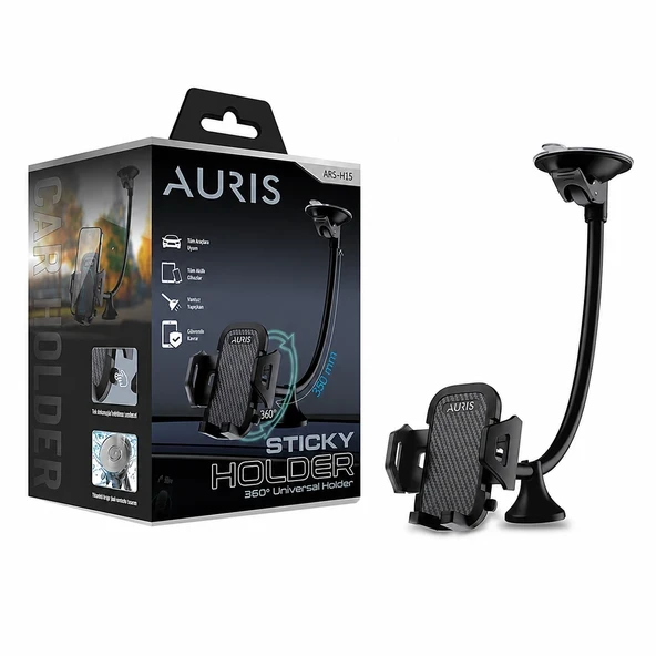 AURIS ARS-H15 360 Universal Araç İçi Telefon Tutucu ürün görseli 1