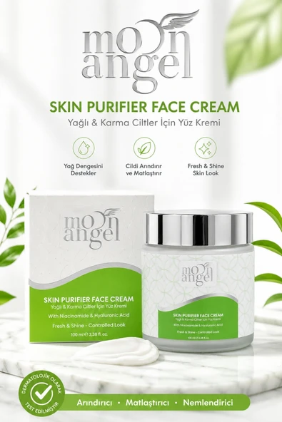 Skın Purifier Krem Karma ve Yağlı Ciltler İçin Yağ Dengeleyici Yüz Kremi (Niacinamide & Hyaluronic Acid) 100 ml ürün görseli 1