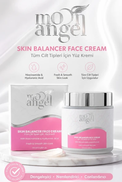 Skın Balancer Krem Tüm Cilt Tipleri İçin Nemlendirici Yüz Kremi (Niacinamide & Hyaluronic Acid) 100 ml ürün görseli 1