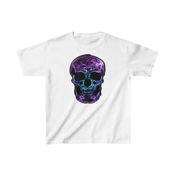 Unisex Çocuk Baskılı T-shirt - Beyaz ürün görseli 1