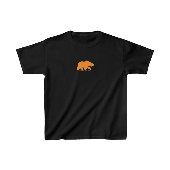 Unisex Çocuk Baskılı T-shirt - Siyah ürün görseli 1