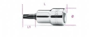 Beta 910TX 3/8'' Torx Lokma T27 ürün görseli 1