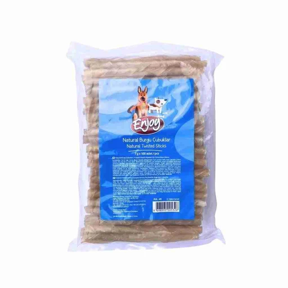 Enjoy Natural Burgu Çubuk 7 Gr x 100 Adet ürün görseli 1