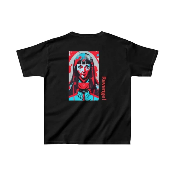 Unisex Çocuk Baskılı T-shirt - Siyah ürün görseli 1