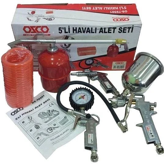 Ozco OS79501 Havalı El Aletleri Seti 5´li ürün görseli 1