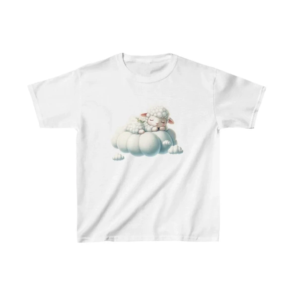 Unisex Çocuk Baskılı T-shirt - Beyaz ürün görseli 1