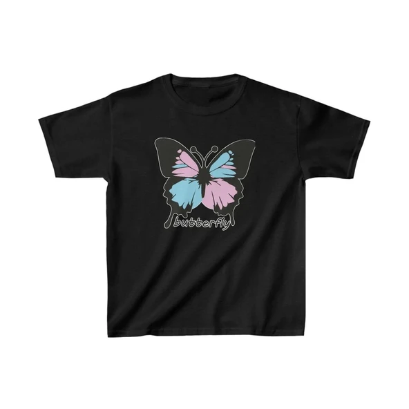 Çocuk Unisex Baskılı T-shirt - Siyah ürün görseli 1