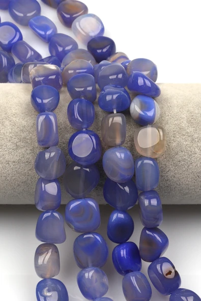 Akik Doğal Taş Dizi 13 x 15 mm Şekilsiz Kesim - DZ-1339 ürün görseli 1