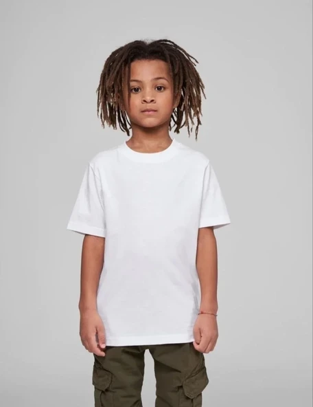 Çocuk Unisex Basic T-shirt - Beyaz ürün görseli 1
