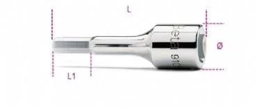 Beta 910ME Allen Lokma 3/8'' 12mm ürün görseli 1