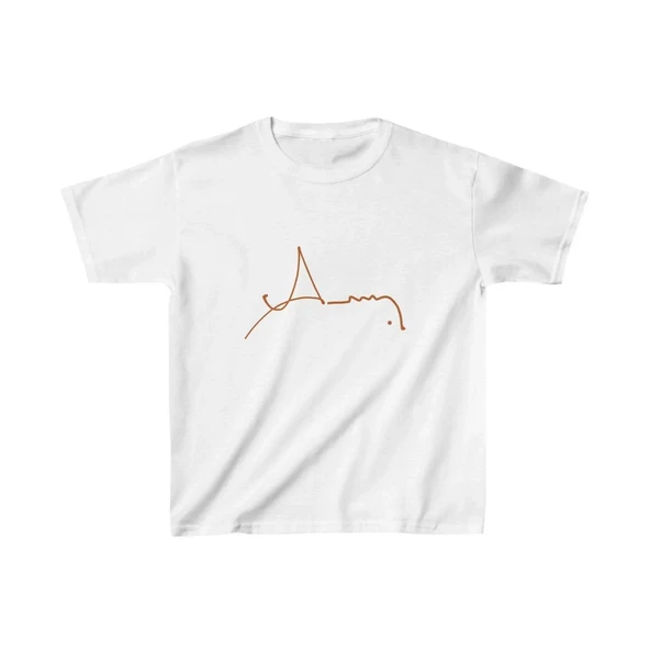 Unisex Çocuk Baskılı T-shirt - Beyaz ürün görseli 1