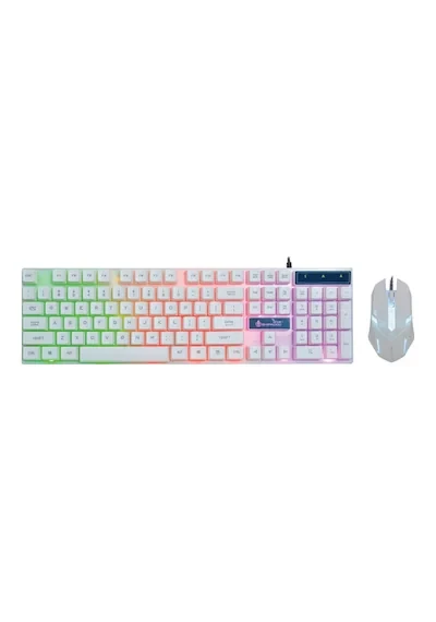 Shipadoo D280 RGB Kablolu Mekanik İngilizce Klavye Mouse Set ürün görseli 1