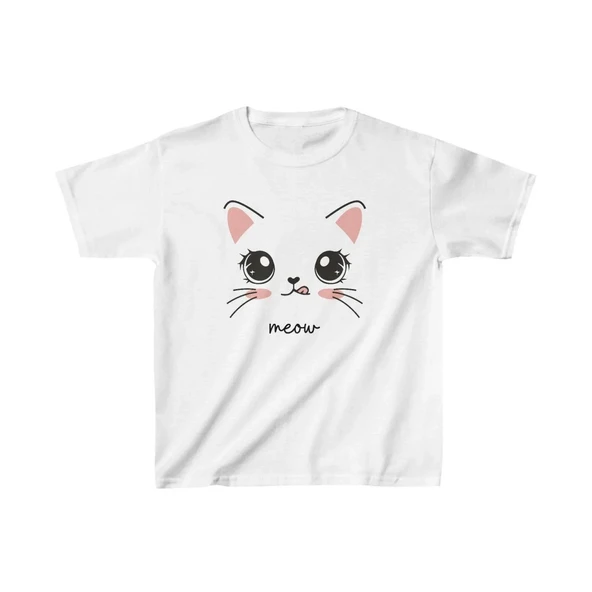 Unisex Çocuk Baskılı T-shirt - Beyaz ürün görseli 1