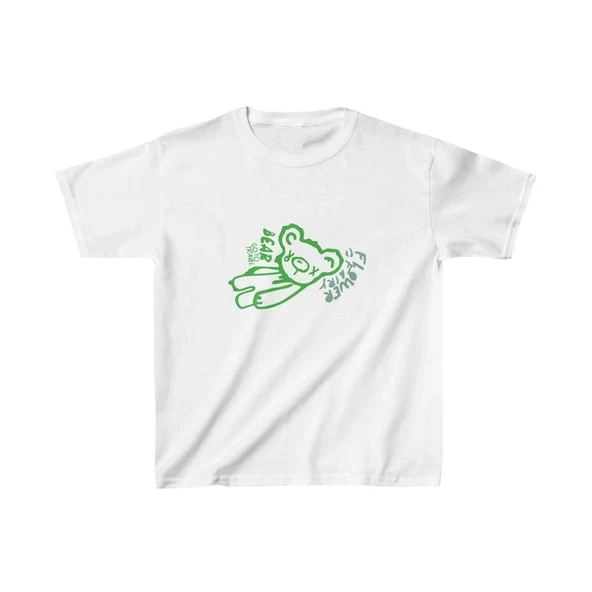 Unisex Çocuk Baskılı T-shirt - Beyaz ürün görseli 1