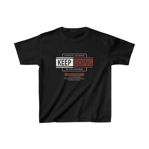 Unisex Çocuk Baskılı T-shirt - Siyah ürün görseli 1