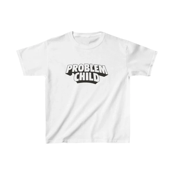Unisex Çocuk Baskılı T-shirt - Beyaz ürün görseli 1