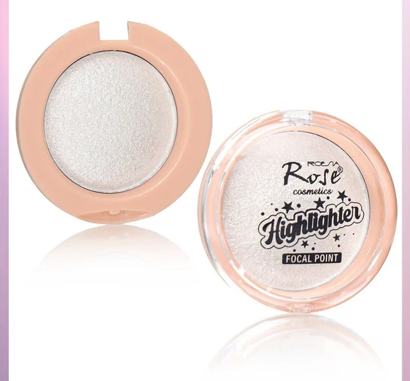 3B Trend Rose Toz Aydınlatıcı - Yoğun Pigmentli Parlak Beyaz İnci Göz Ve Yüz Highlighter ürün görseli 1