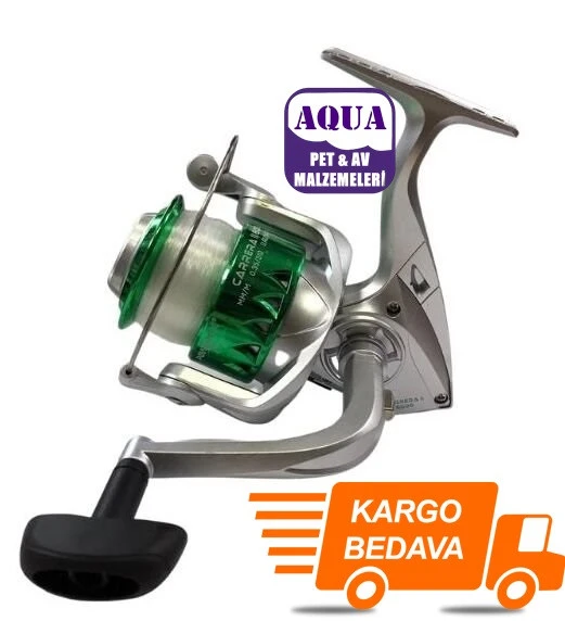Powerex Carrera 6000 Yeşil Olta Makinesi 240 metre 0,35 mm Misinalı Sazan Makinası ürün görseli 1