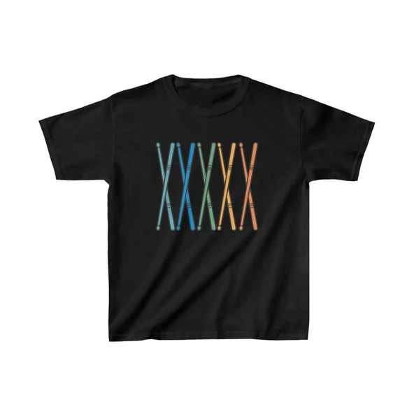 Unisex Çocuk Baskılı T-shirt - Siyah ürün görseli 1