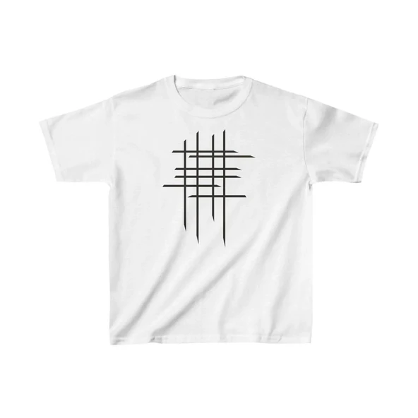 Çocuk Unisex Baskılı T-shirt - Beyaz ürün görseli 1