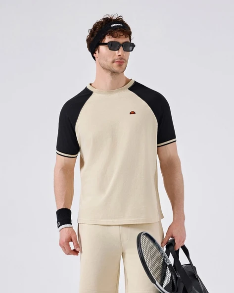 Ellesse 6SM5013-BG Erkek Tişört - Bej/Siyah ürün görseli 1