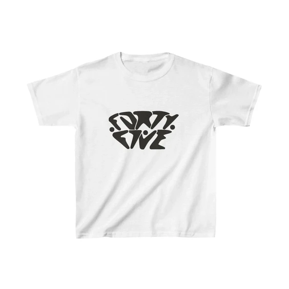 Unisex Çocuk Baskılı T-shirt - Beyaz ürün görseli 1