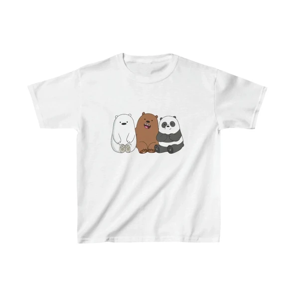 Çocuk Unisex Baskılı T-shirt - Beyaz ürün görseli 1
