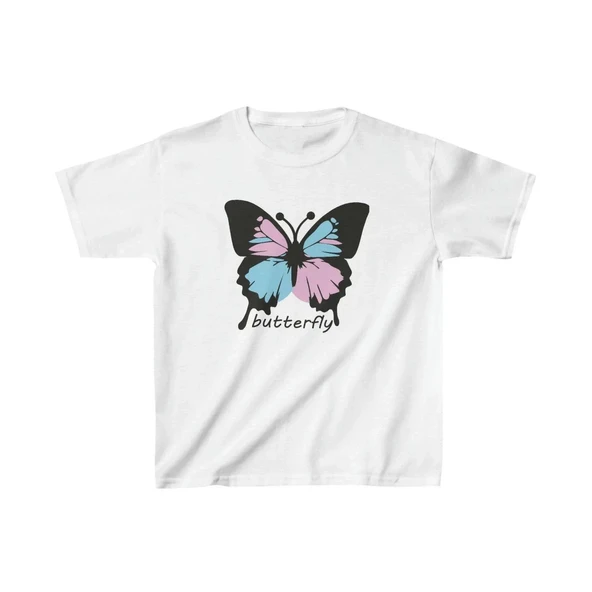 Çocuk Unisex Baskılı T-shirt - Beyaz ürün görseli 1