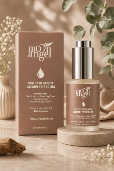 Multi Vitamin Serum Canlandırıcı ve Işıltı Veren (B3, C, E Vitaminleri & Niacinamide) Cilt Bakım Serumu 30 ml ürün görseli 1
