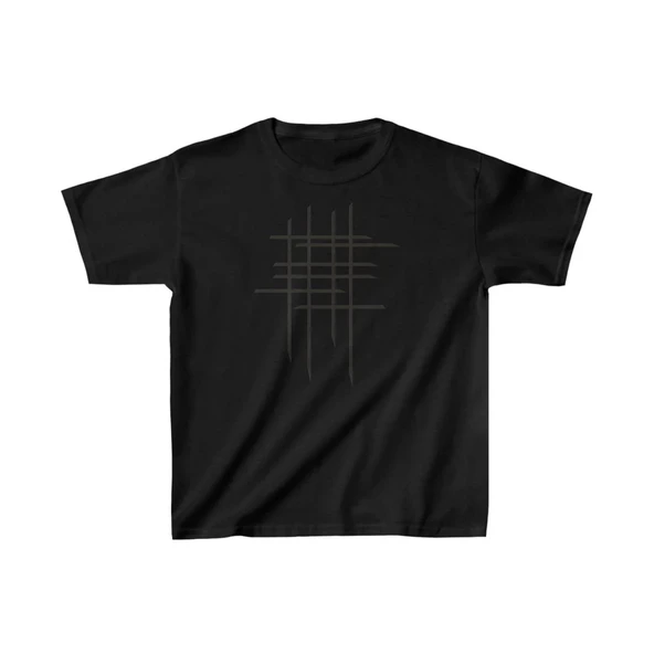 Çocuk Unisex Baskılı T-shirt - Siyah ürün görseli 1