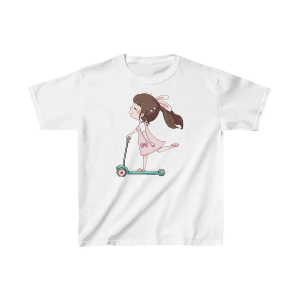 Unisex Çocuk Baskılı T-shirt - Beyaz ürün görseli 1
