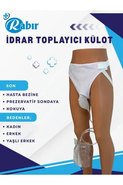 RABIR Külotlu İdrar Toplayıcı Kadın Modeli Hasta Bezine Son ürün görseli 1