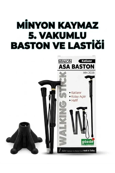 MG MİNİON KATLANIR ASA BASTON VE BASTON LASTİĞİ ürün görseli 1