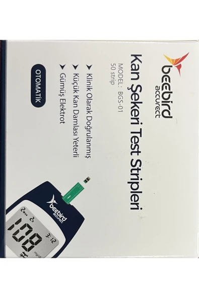 Beebird Accurect BGS-01 Glukometre Test Stripleri (50 Adet) ürün görseli 1