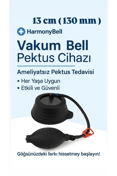 Opoden Medikal Vakum Bell Silikonlu Göğüs 13 Cm(130MM) Çap Vakum Sistemi/kunduracı Göğsü/pektus Ekskavatum ürün görseli 1