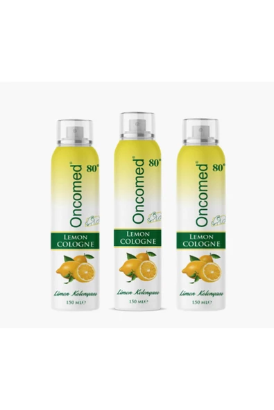 Oncomed Sprey Limon Kolonyası 150 ml 3lü ürün görseli 1