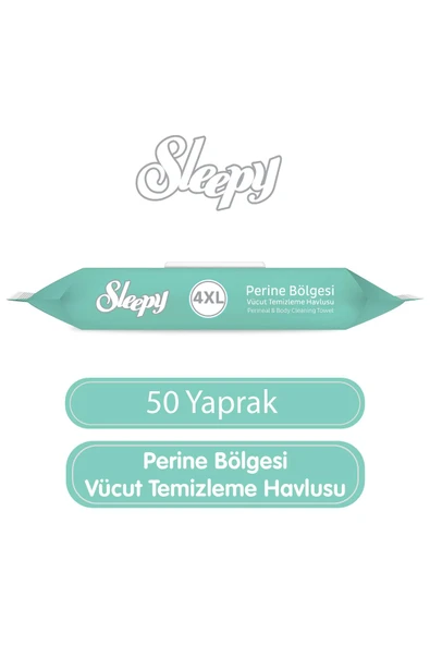 Sleepy Perine Bölgesi Vücut Temizleme Havlusu 50 Yaprak ürün görseli 1