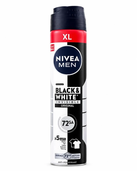 Nivea Deodorant Erkek - Black & White İnvisible Original ürün görseli 1