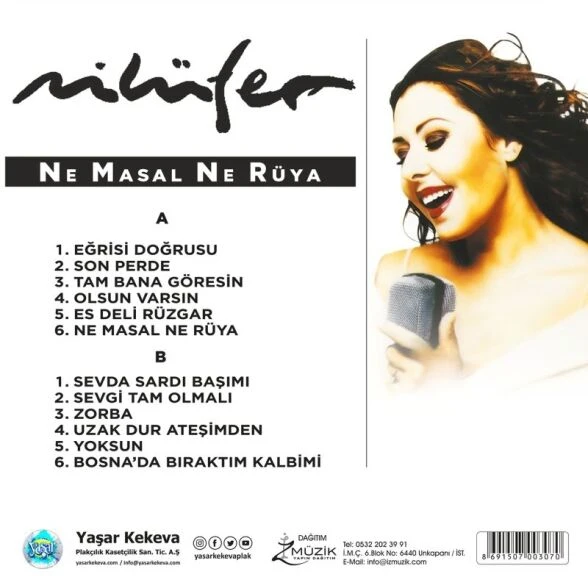Nilüfer Ne Masal Ne Rüya Plak - Resim 2