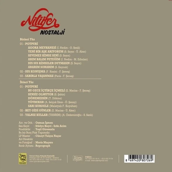 Nilüfer Nostalji LP Plak - Resim 2