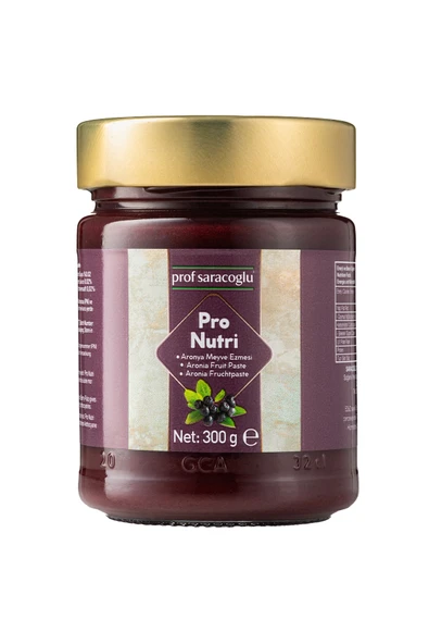 prof saracoğlu Pro-Nutri Aronya Meyve Ezmesi 300 g - Resim 2